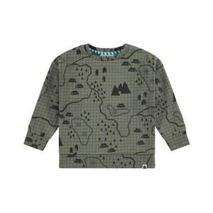 NEW BABYFACE boys' camp map crewneck sweatshirt in light army